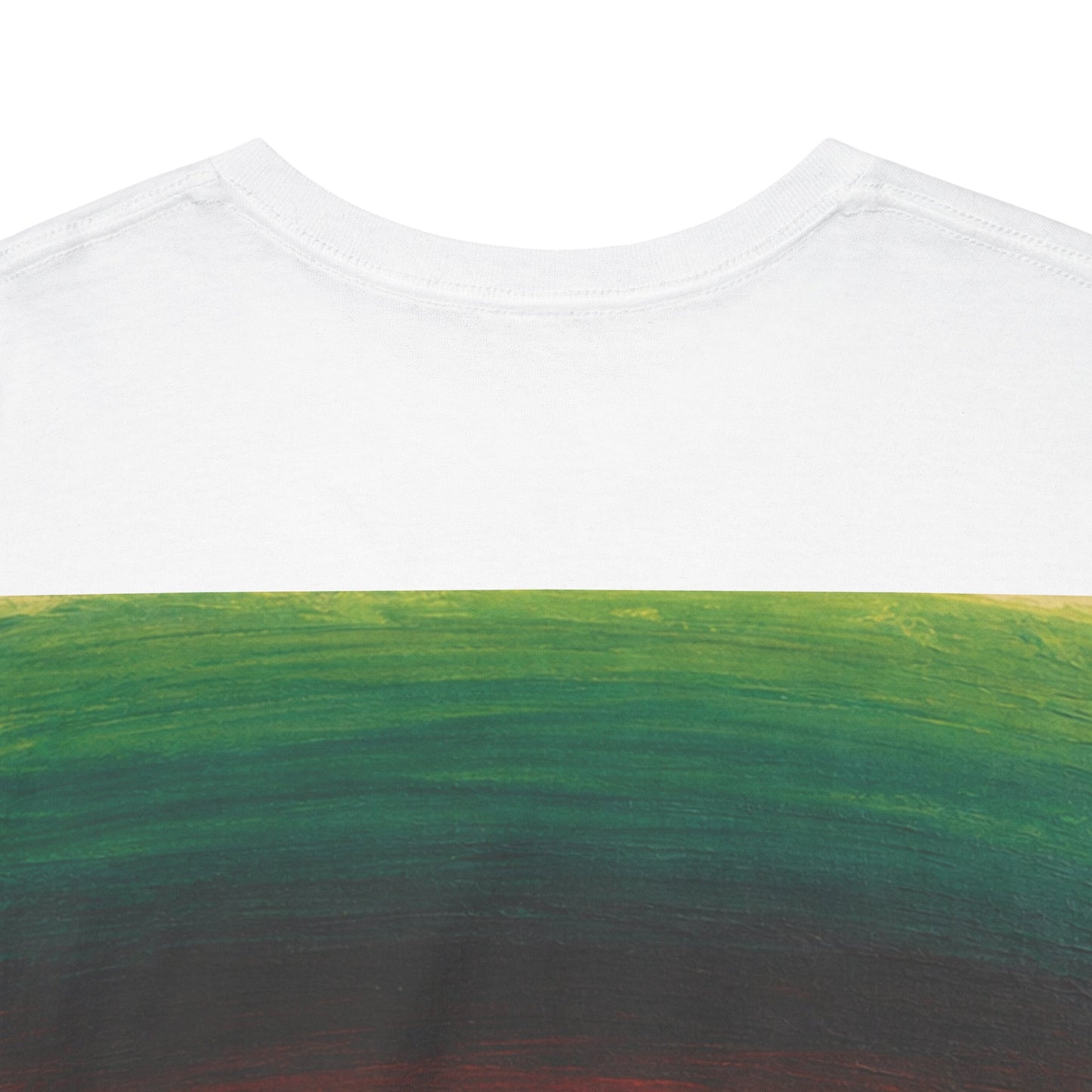 Tee-shirt blanc Mura, œuvre Mura pour toujours — porté