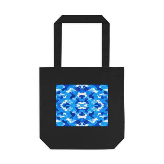 Tote bag Tsunéan, vagues bleues et blanches – Mura Défense
