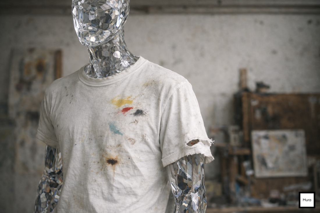 T-shirt blanc artistique — Le blanc comme origine chez Mura
