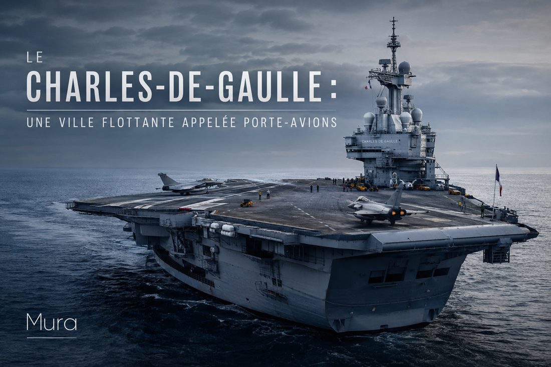 Porte-avions Charles-de-Gaulle : une ville flottante en mer
