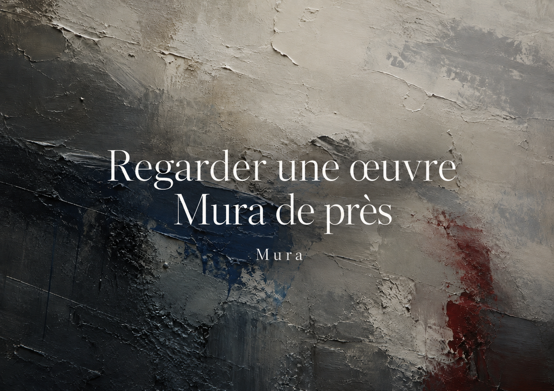 La matière chez Mura : pigment, geste, surface