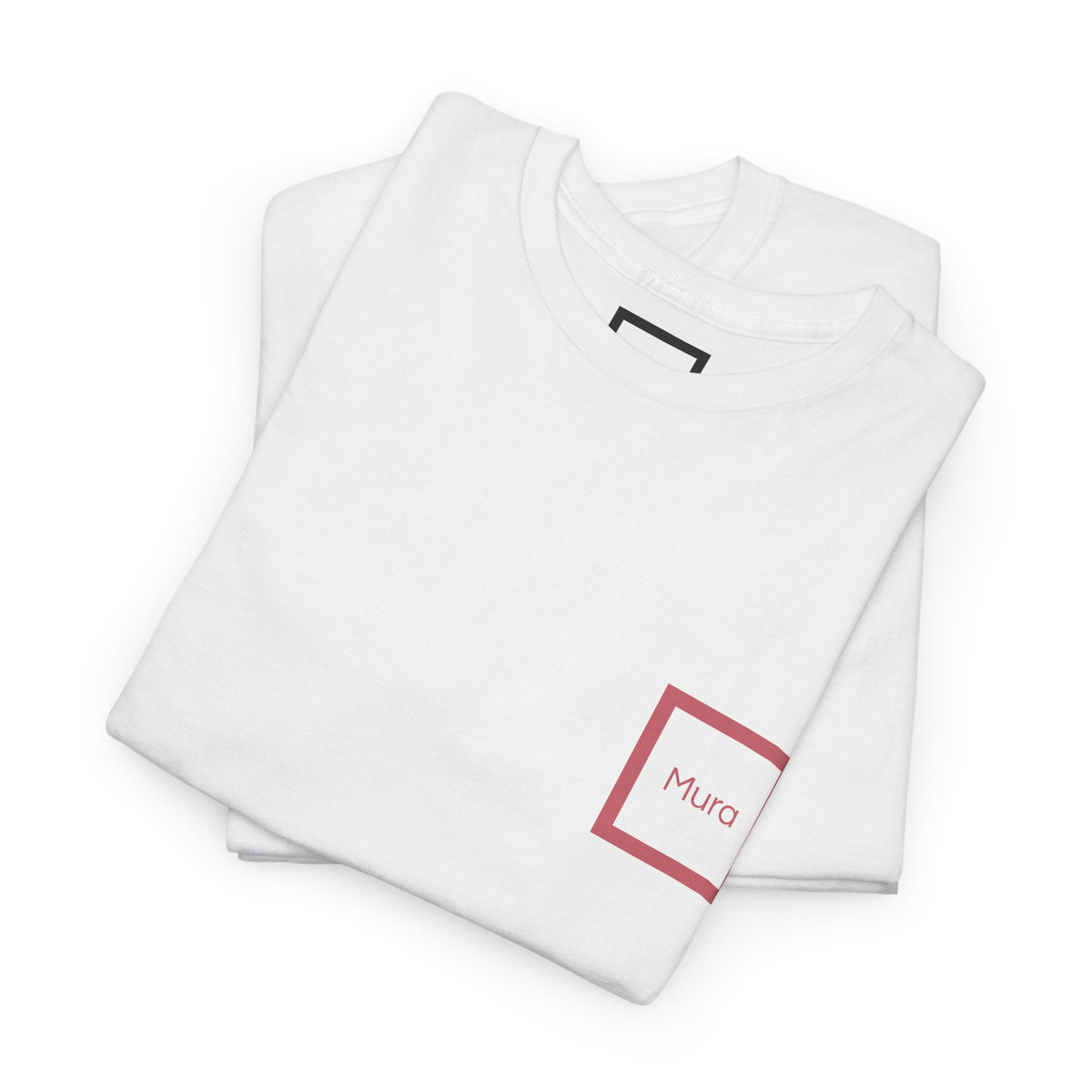Tee-shirt blanc Mura, œuvre Le visage de la Femme — porté