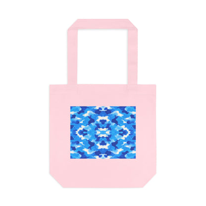 Tote bag Tsunéan, vagues bleues et blanches – Mura Défense