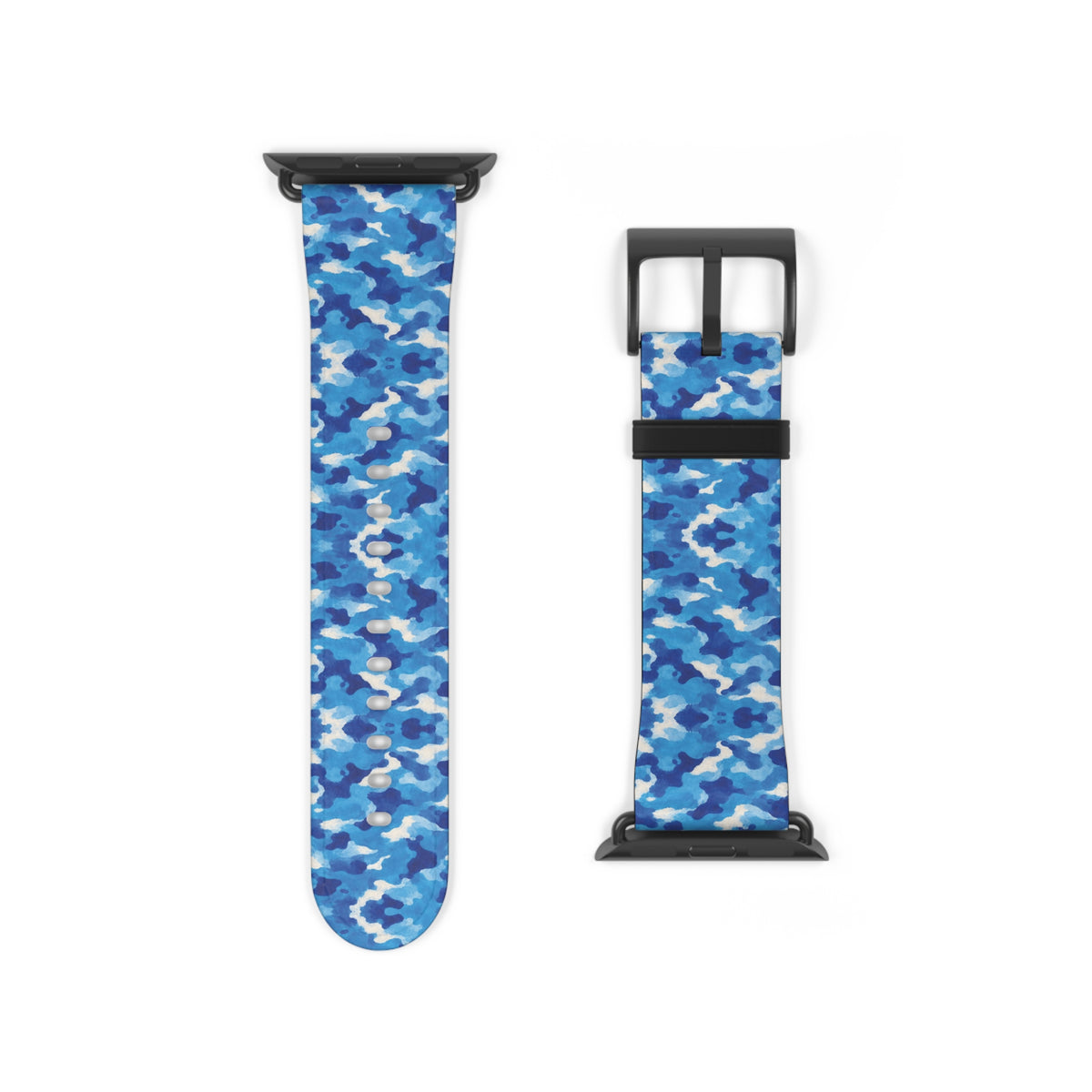 Bracelet Apple Watch Tsunéan, vagues bleues et blanches – Mura Défense