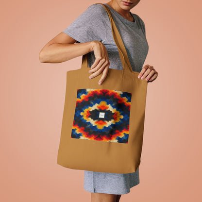 Tote bag Sdust, chevrons orange, bleus et rouges – Mura Défense