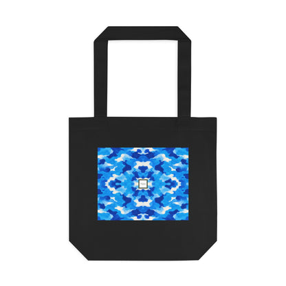 Tote bag Tsunéan, vagues bleues et blanches – Mura Défense