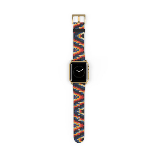 Bracelet Apple Watch Sdust, chevrons orange, bleus et rouges – Mura Défense