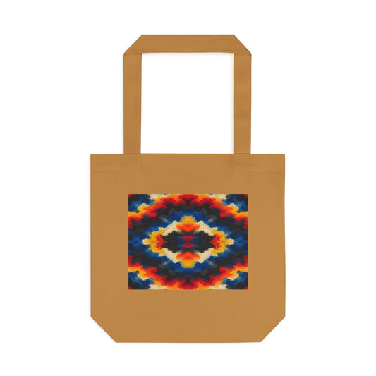 Tote bag Sdust, chevrons orange, bleus et rouges – Mura Défense