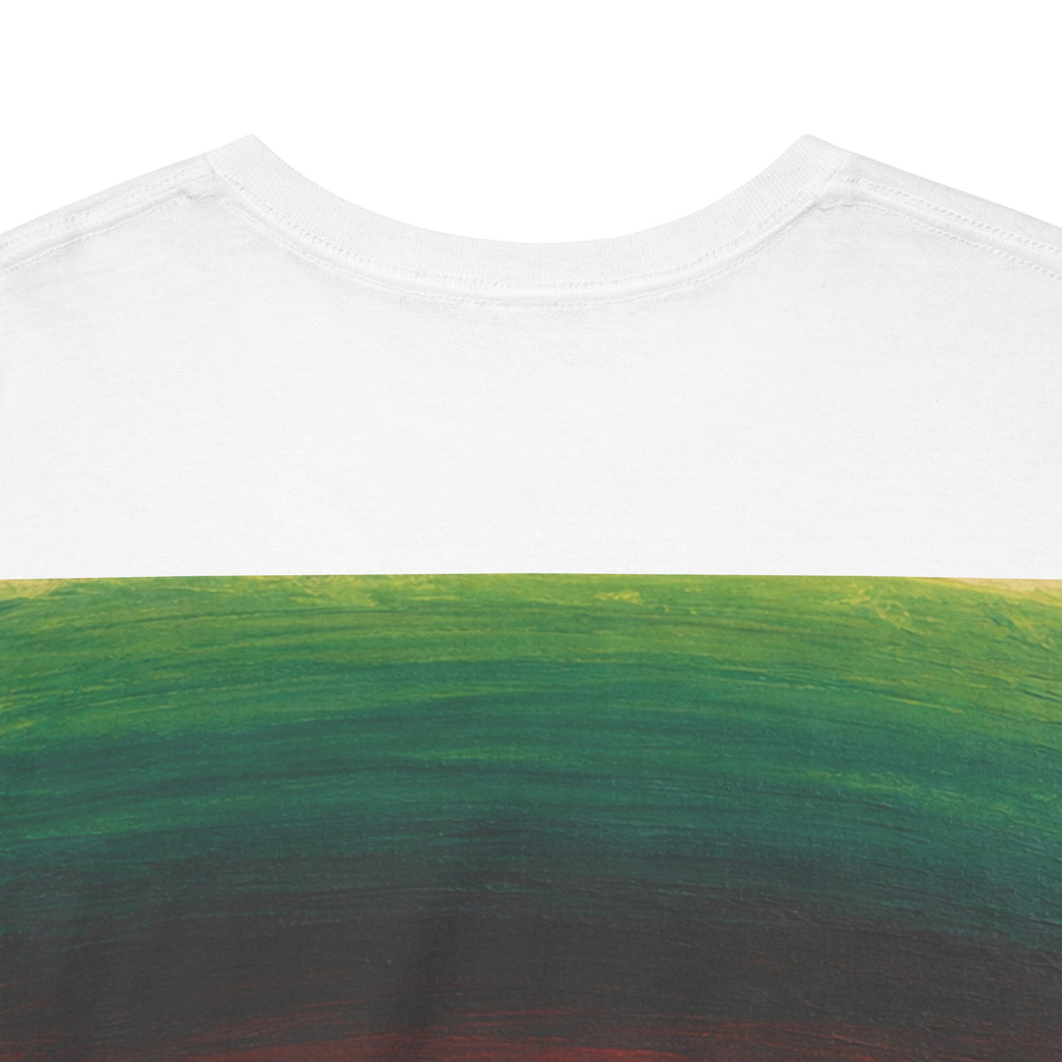 Tee-shirt blanc Mura, œuvre Mura pour toujours — porté