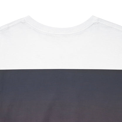 Tee-shirt blanc Mura, œuvre You Weren't Here I Really Miss You — porté