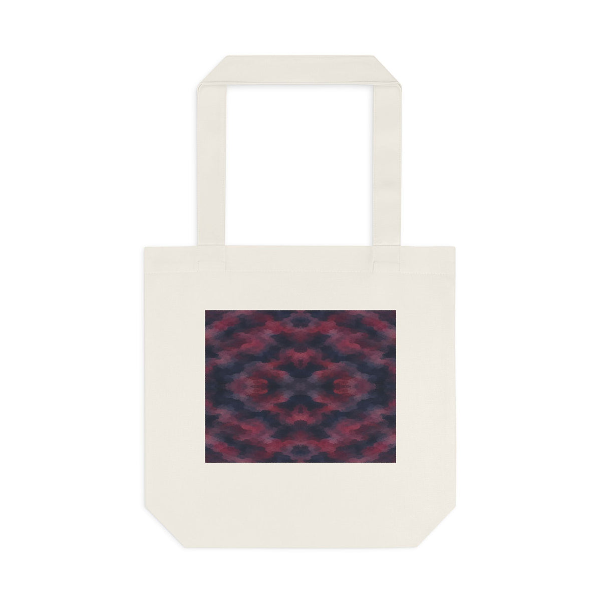 Tote bag Invisombre, motif bordeaux et violet sombre – Mura Défense