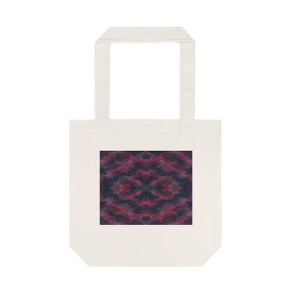 Tote bag Invisombre, motif bordeaux et violet sombre – Mura Défense