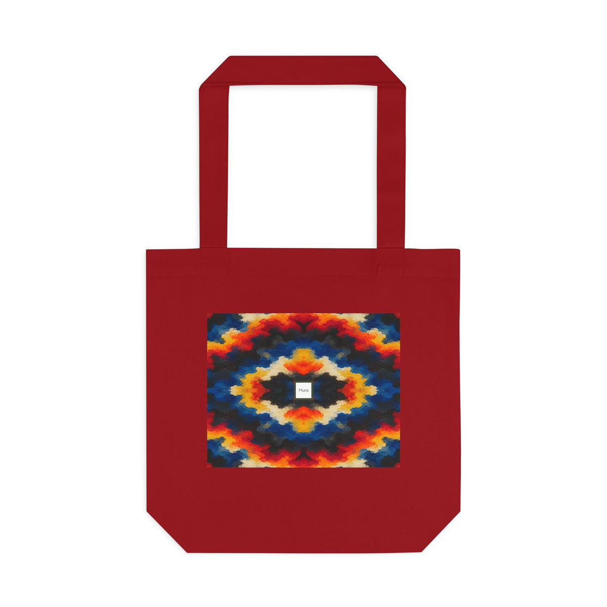 Tote bag Sdust, chevrons orange, bleus et rouges – Mura Défense