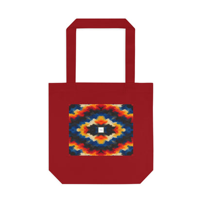 Tote bag Sdust, chevrons orange, bleus et rouges – Mura Défense