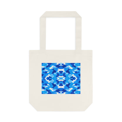 Tote bag Tsunéan, vagues bleues et blanches – Mura Défense