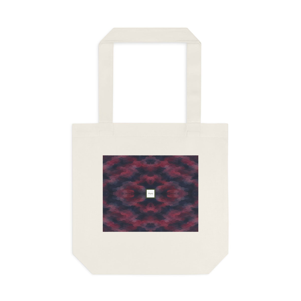 Tote bag Invisombre, motif bordeaux et violet sombre – Mura Défense
