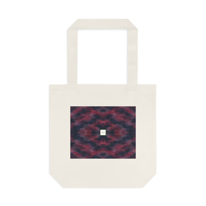 Tote bag Invisombre, motif bordeaux et violet sombre – Mura Défense