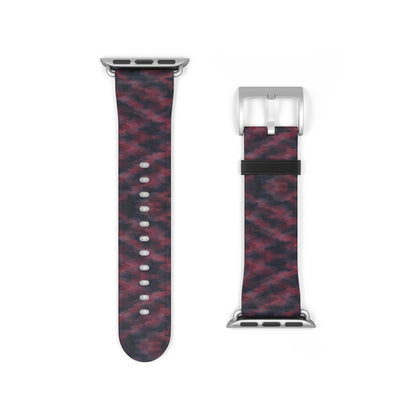 Bracelet Apple Watch Invisombre, motif bordeaux et violet sombre – Mura Défense