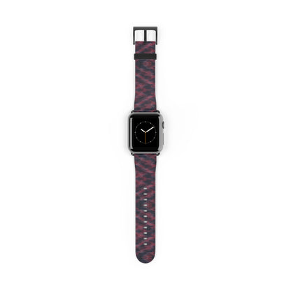 Bracelet Apple Watch Invisombre, motif bordeaux et violet sombre – Mura Défense