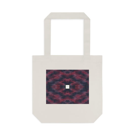 Tote bag Invisombre, motif bordeaux et violet sombre – Mura Défense