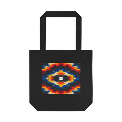 Tote bag Sdust, chevrons orange, bleus et rouges – Mura Défense