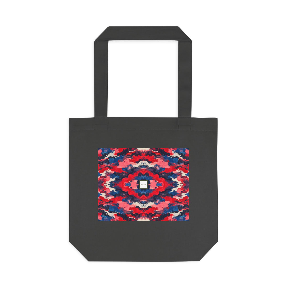 Tote bag Magméan, fragments rose, rouge et bleu – Mura Défense