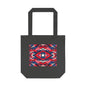 Tote bag Magméan, fragments rose, rouge et bleu – Mura Défense