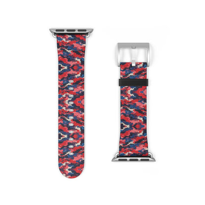 Bracelet Apple Watch Magméan, fragments rose, rouge et bleu – Mura Défense
