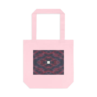 Tote bag Invisombre, motif bordeaux et violet sombre – Mura Défense