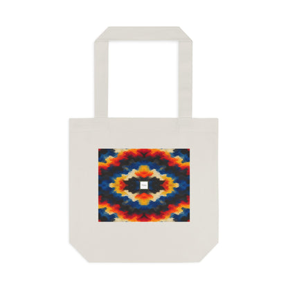 Tote bag Sdust, chevrons orange, bleus et rouges – Mura Défense
