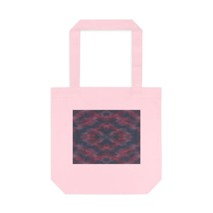 Tote bag Invisombre, motif bordeaux et violet sombre – Mura Défense