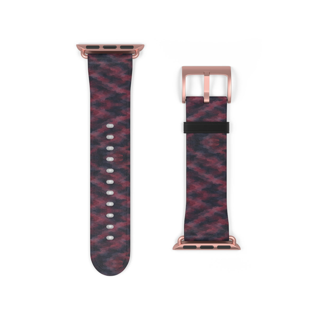 Bracelet Apple Watch Invisombre, motif bordeaux et violet sombre – Mura Défense