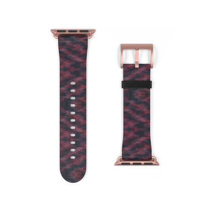 Bracelet Apple Watch Invisombre, motif bordeaux et violet sombre – Mura Défense
