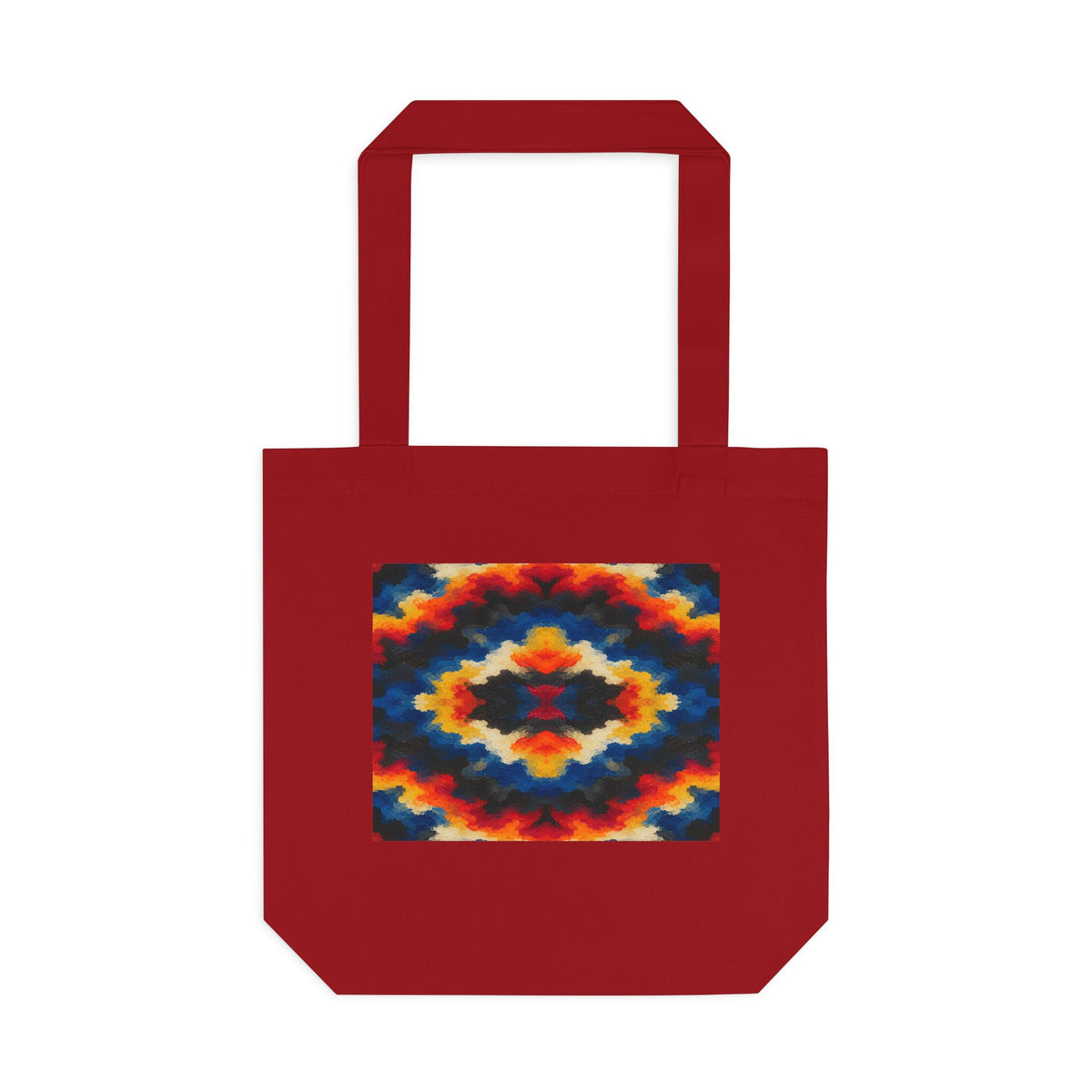 Tote bag Sdust, chevrons orange, bleus et rouges – Mura Défense