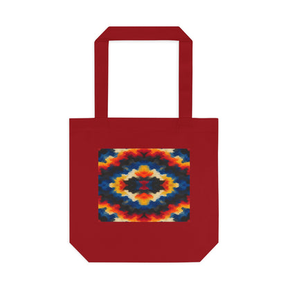 Tote bag Sdust, chevrons orange, bleus et rouges – Mura Défense
