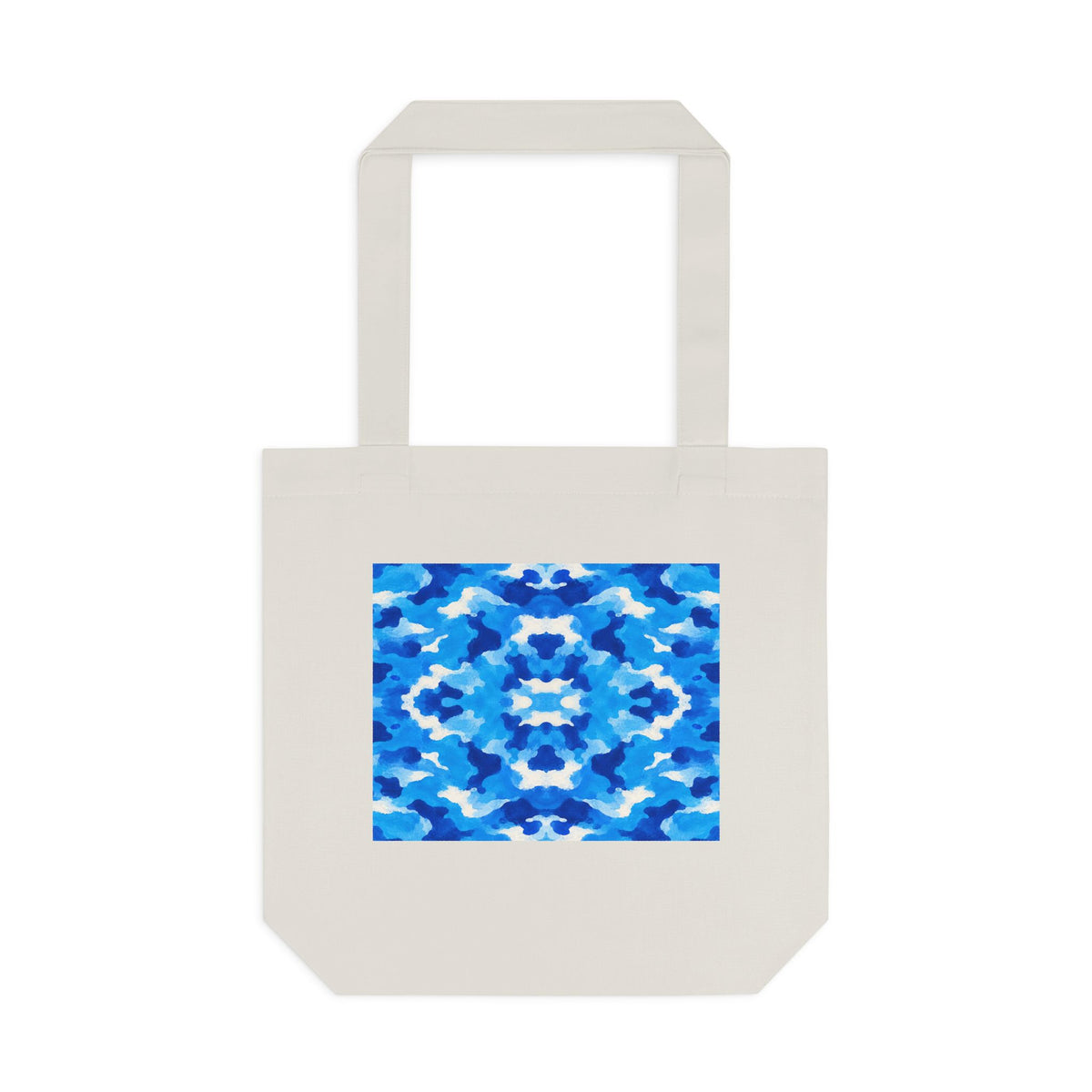 Tote bag Tsunéan, vagues bleues et blanches – Mura Défense