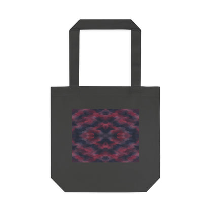 Tote bag Invisombre, motif bordeaux et violet sombre – Mura Défense