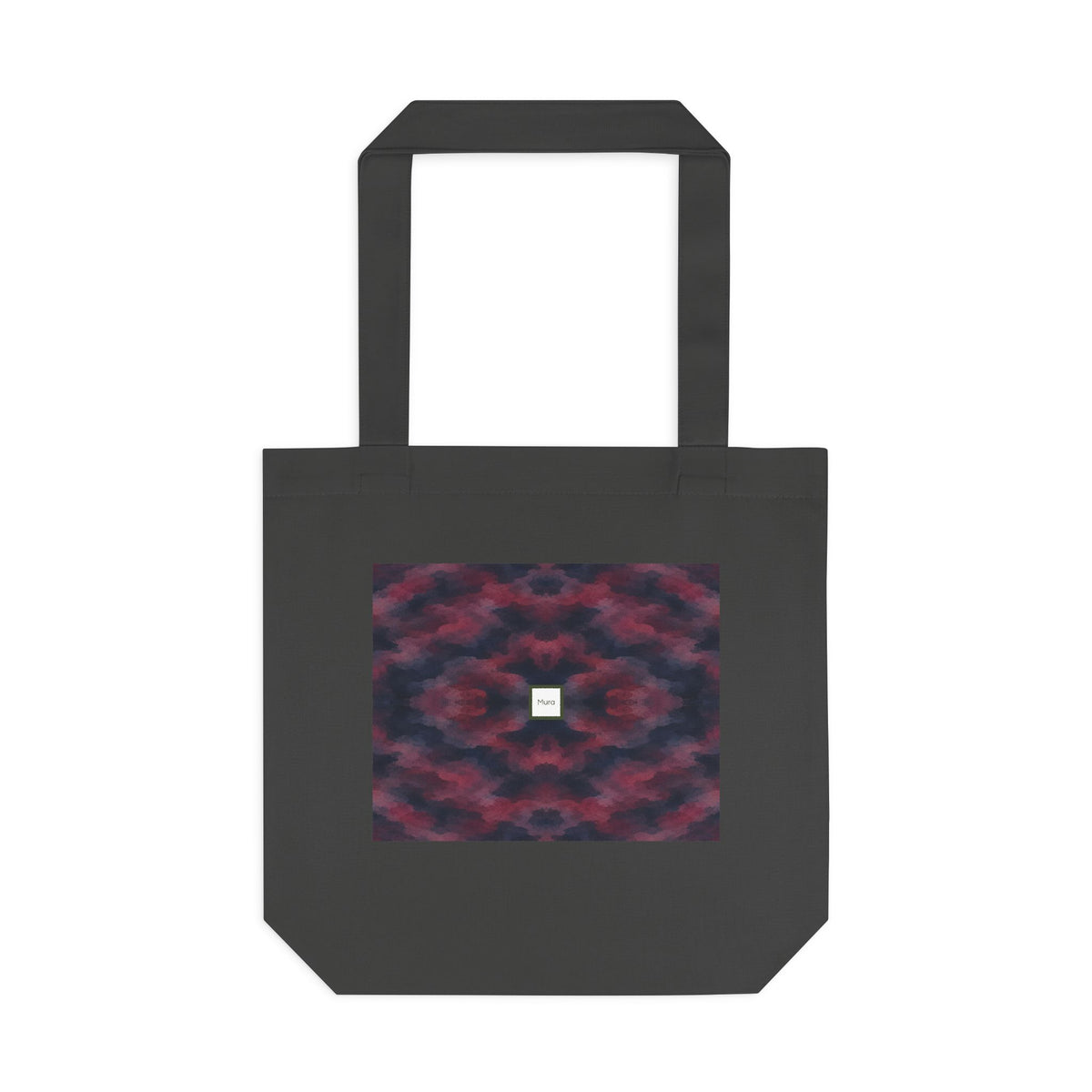 Tote bag Invisombre, motif bordeaux et violet sombre – Mura Défense