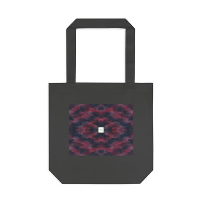 Tote bag Invisombre, motif bordeaux et violet sombre – Mura Défense