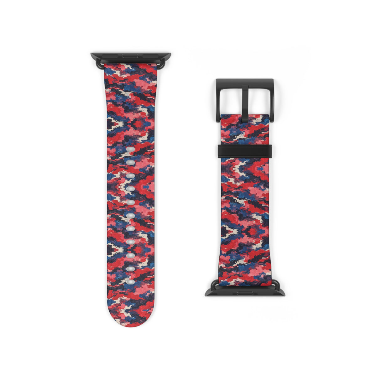 Bracelet Apple Watch Magméan, fragments rose, rouge et bleu – Mura Défense