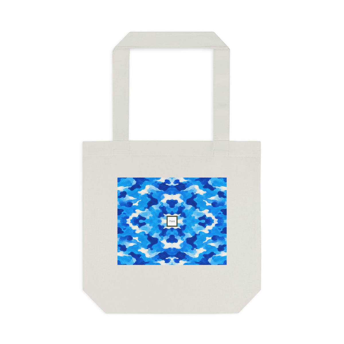 Tote bag Tsunéan, vagues bleues et blanches – Mura Défense
