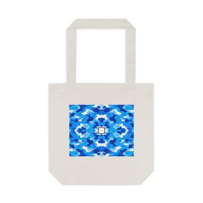 Tote bag Tsunéan, vagues bleues et blanches – Mura Défense