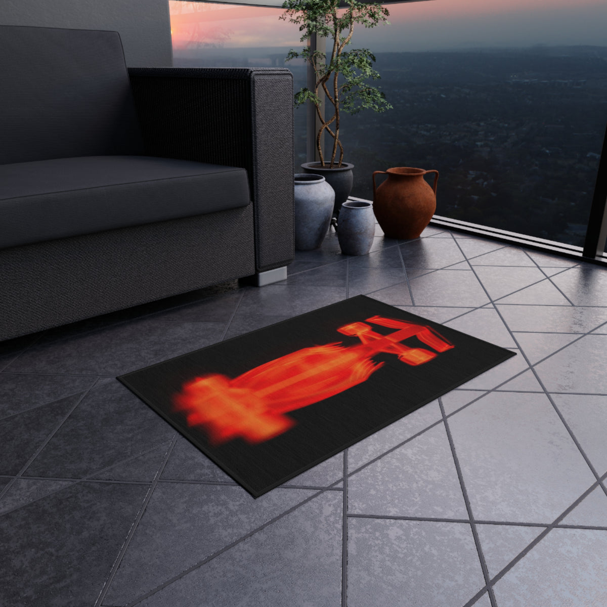 Tapis Rouge Vitesse en polyester chenille – Mura Endurance