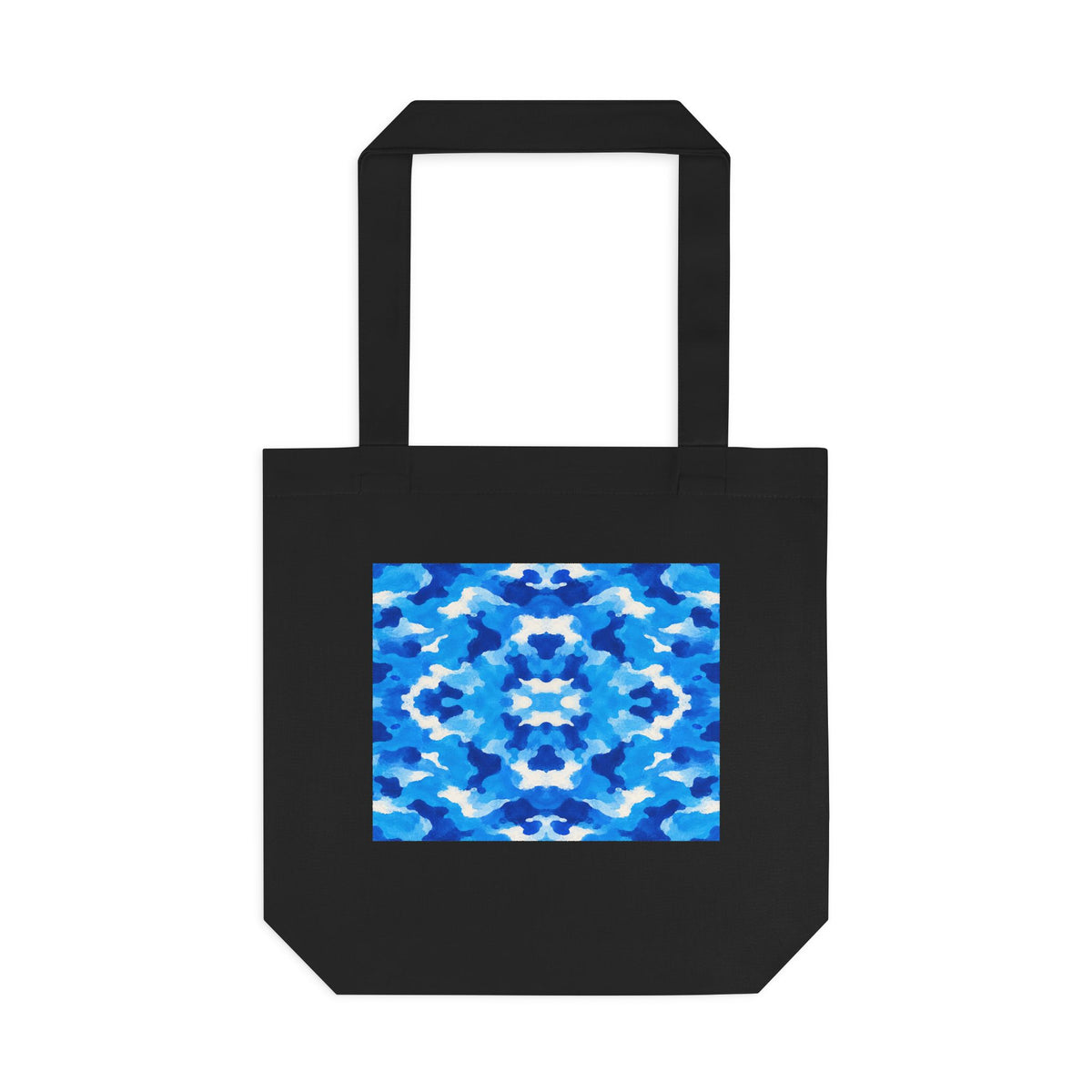 Tote bag Tsunéan, vagues bleues et blanches – Mura Défense