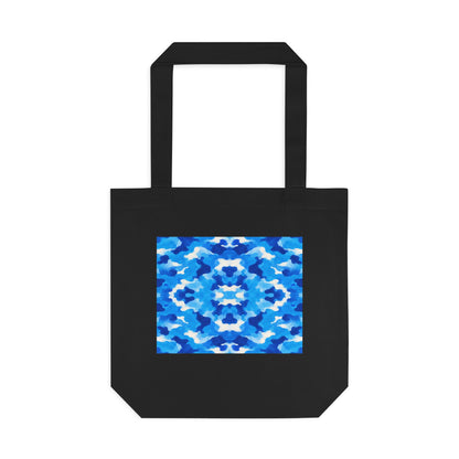 Tote bag Tsunéan, vagues bleues et blanches – Mura Défense