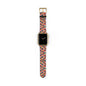 Bracelet Apple Watch Visagée, mosaïque multicolore corail, rose et vert – Mura Défense
