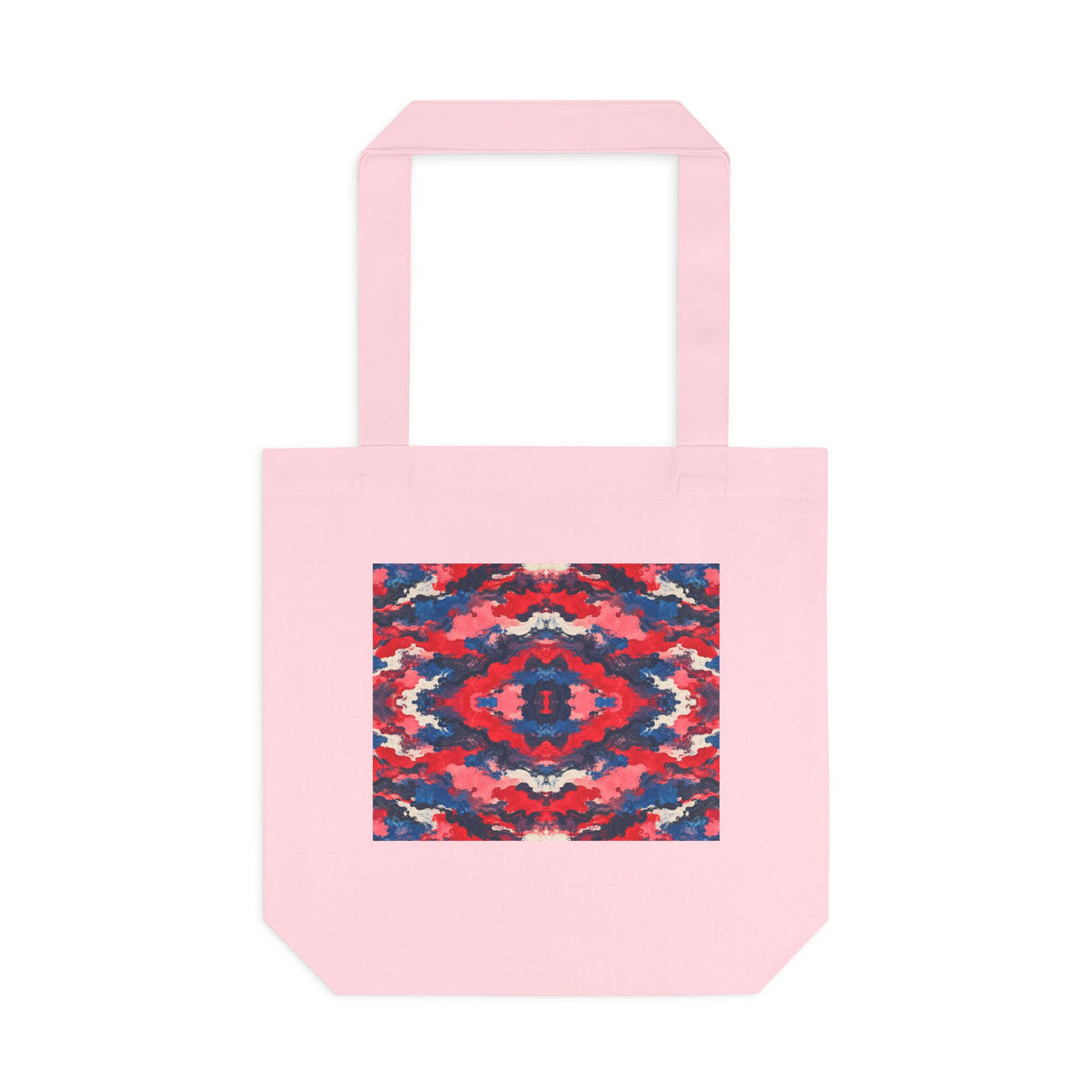 Tote bag Magméan, fragments rose, rouge et bleu – Mura Défense