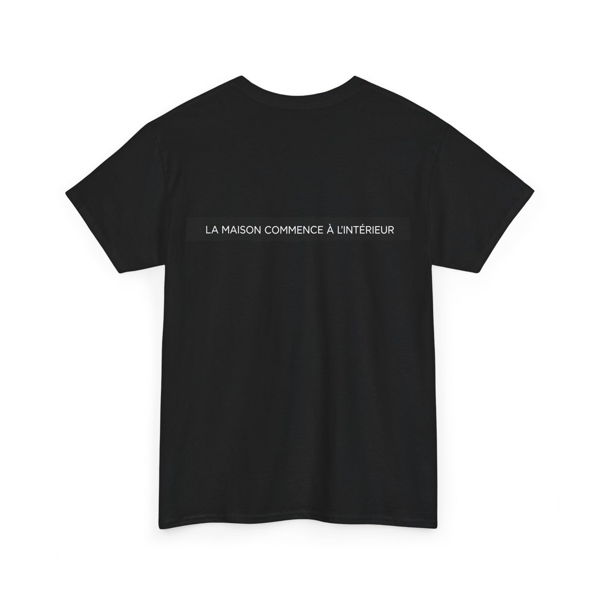 T-shirt La Maison Mura, Écritures françaises – collection Noire, Mura Reference – vue 4