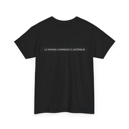 T-shirt La Maison Mura, Écritures françaises – collection Noire, Mura Reference – vue 4
