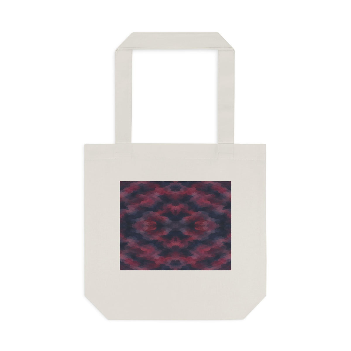 Tote bag Invisombre, motif bordeaux et violet sombre – Mura Défense